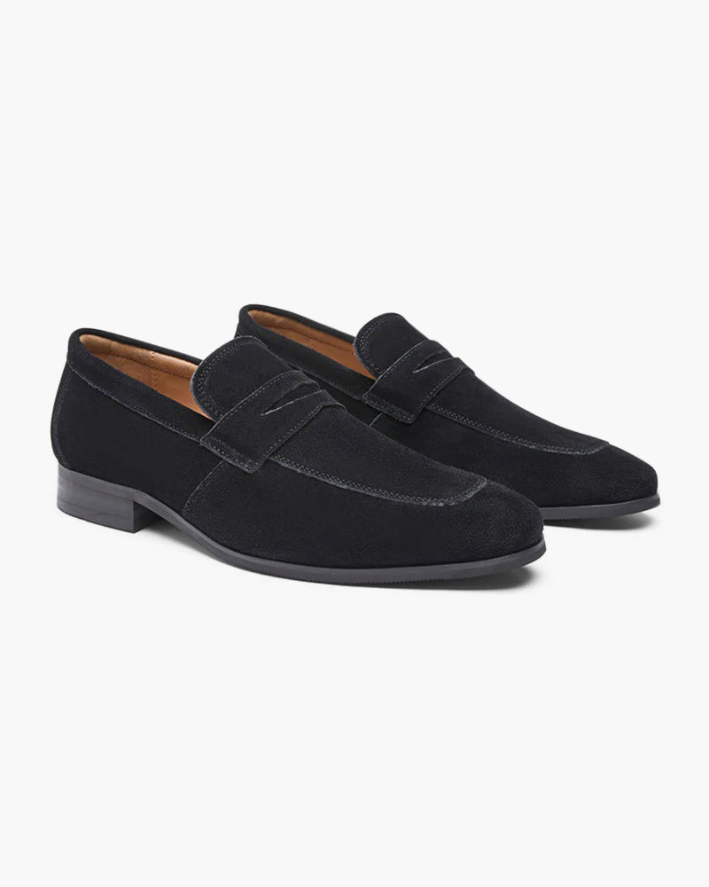 Oude Suède Penny Loafers