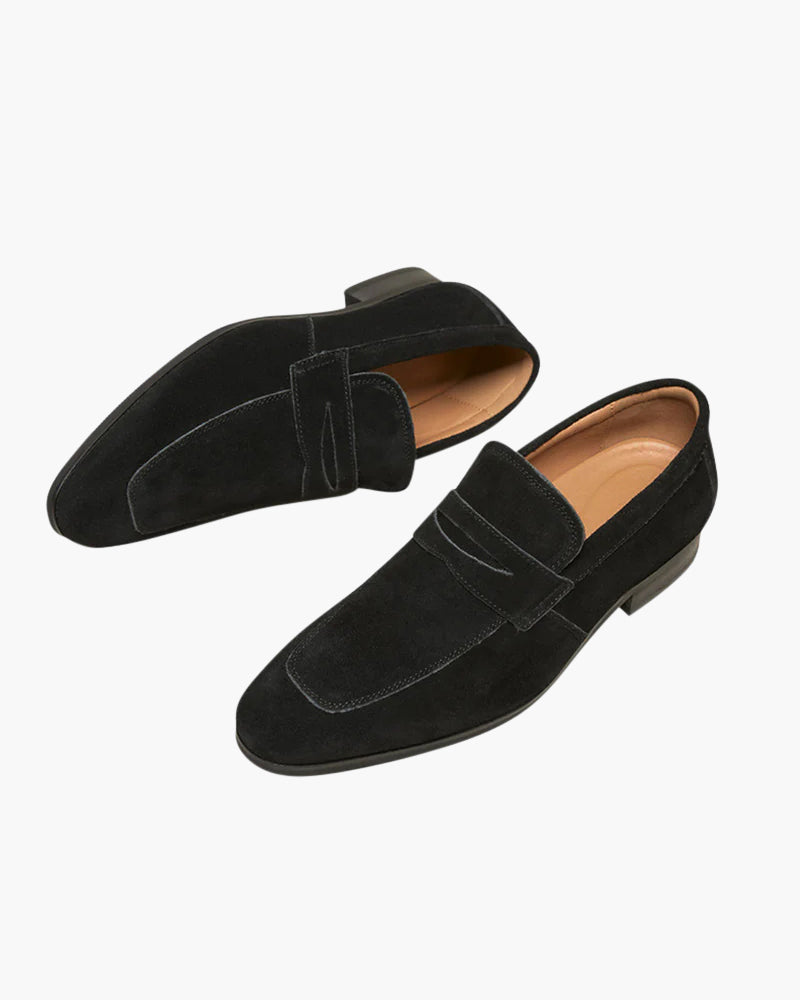 Oude Suède Penny Loafers