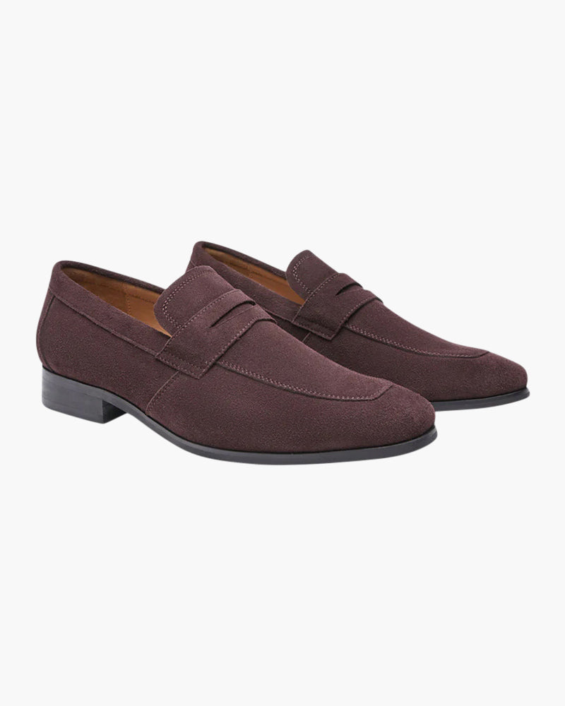Oude Suède Penny Loafers