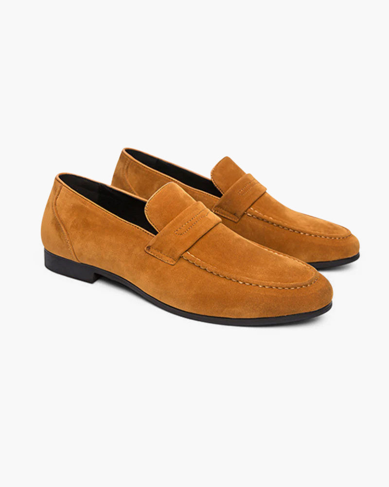 Oude Suède Penny Loafers