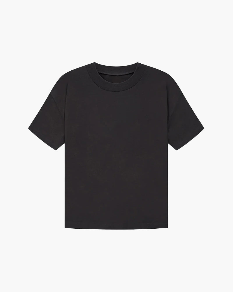 Verfijnd effen T-shirt