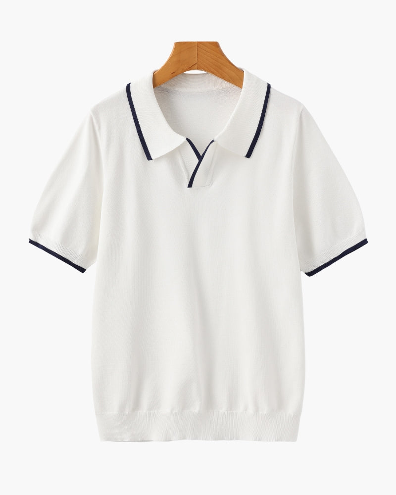 The Alderley Polo – Refined Contrast, Everyday Sophistication