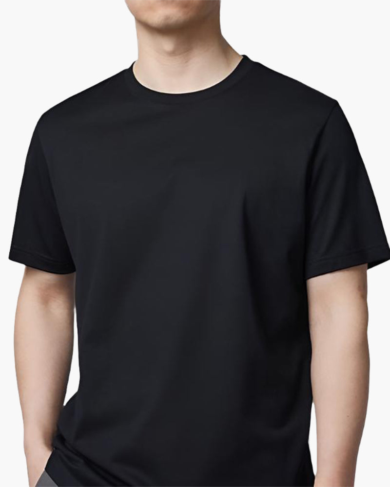 Verfijnd effen T-shirt